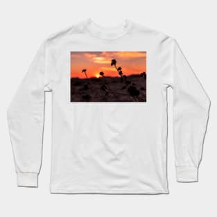 Orange dunes sunset Long Sleeve T-Shirt